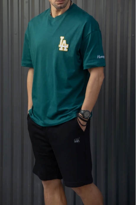 Κυπαρισσί Oversized T-Shirt Henry Clothing