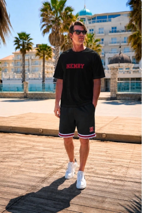 Basketball Culture Μαύρη Βερμούδα Henry Clothing