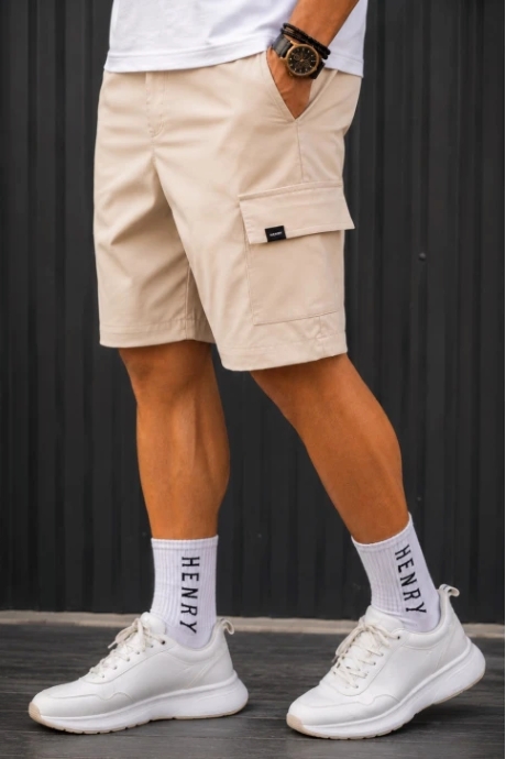 Βερμούδα Streetwear Cargo Μπέζ Henry Clothing
